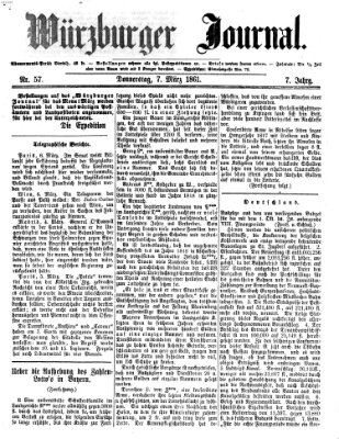 Würzburger Journal Donnerstag 7. März 1861
