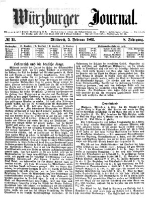 Würzburger Journal Mittwoch 5. Februar 1862