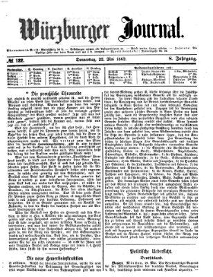 Würzburger Journal Donnerstag 22. Mai 1862