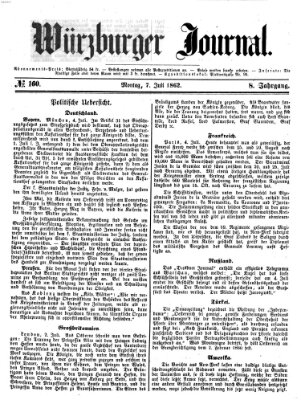 Würzburger Journal Montag 7. Juli 1862