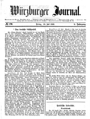 Würzburger Journal Freitag 18. Juli 1862