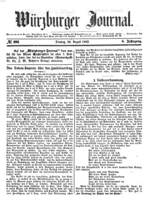 Würzburger Journal Dienstag 26. August 1862