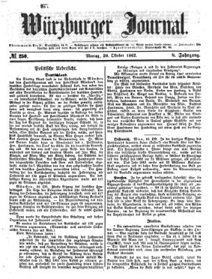 Würzburger Journal Montag 20. Oktober 1862