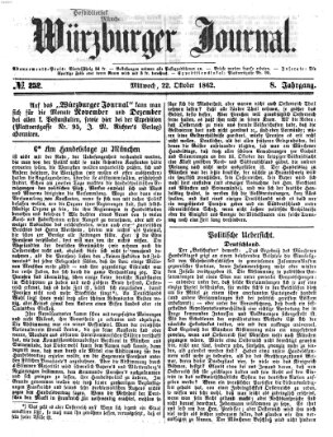 Würzburger Journal Mittwoch 22. Oktober 1862