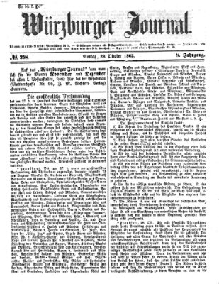 Würzburger Journal Mittwoch 29. Oktober 1862