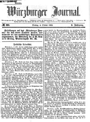 Würzburger Journal Dienstag 6. Oktober 1863