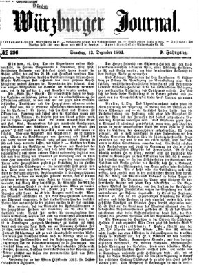 Würzburger Journal Samstag 12. Dezember 1863