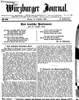 Würzburger Journal Montag 21. Dezember 1863