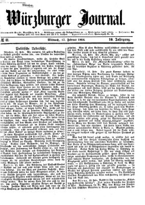 Würzburger Journal Mittwoch 17. Februar 1864