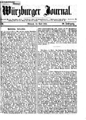 Würzburger Journal Mittwoch 13. April 1864