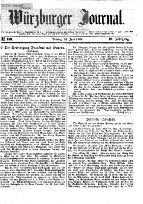 Würzburger Journal Dienstag 28. Juni 1864