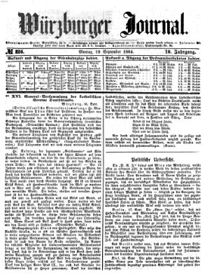 Würzburger Journal Montag 19. September 1864