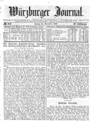 Würzburger Journal Freitag 25. November 1864