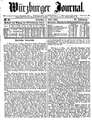 Würzburger Journal Donnerstag 9. März 1865