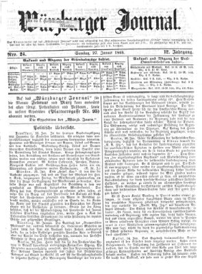 Würzburger Journal Samstag 27. Januar 1866