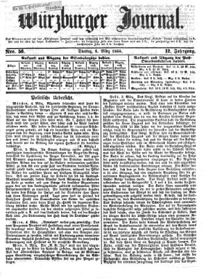 Würzburger Journal Dienstag 6. März 1866