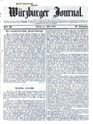 Würzburger Journal Freitag 16. März 1866