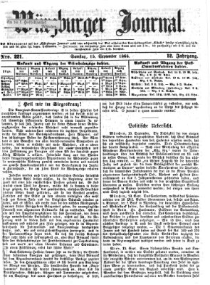 Würzburger Journal Samstag 15. September 1866