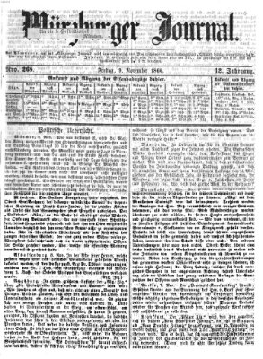Würzburger Journal Freitag 9. November 1866