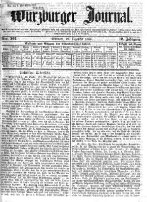 Würzburger Journal Mittwoch 26. Dezember 1866