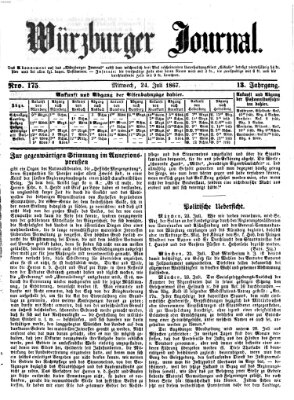 Würzburger Journal Mittwoch 24. Juli 1867