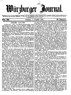 Würzburger Journal Samstag 7. Dezember 1867