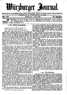 Würzburger Journal Montag 4. Juli 1870