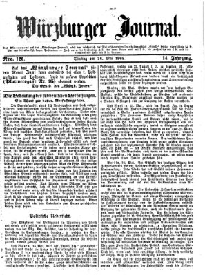 Würzburger Journal Dienstag 26. Mai 1868
