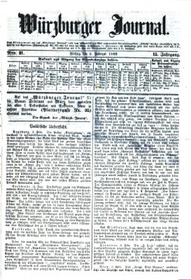 Würzburger Journal Freitag 5. Februar 1869