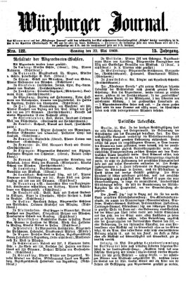 Würzburger Journal Samstag 22. Mai 1869