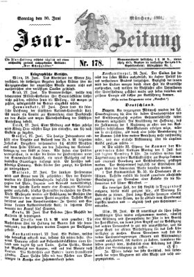 Isar-Zeitung (Bayerische Landbötin) Sonntag 30. Juni 1861