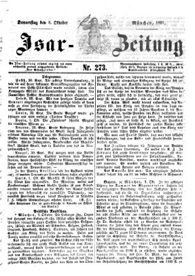 Isar-Zeitung (Bayerische Landbötin) Donnerstag 3. Oktober 1861