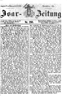 Isar-Zeitung (Bayerische Landbötin) Sonntag 27. Oktober 1861