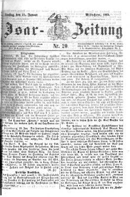 Isar-Zeitung (Bayerische Landbötin) Dienstag 21. Januar 1862