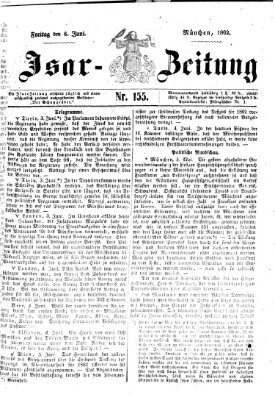 Isar-Zeitung (Bayerische Landbötin) Freitag 6. Juni 1862
