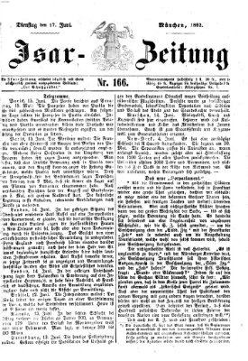 Isar-Zeitung (Bayerische Landbötin) Dienstag 17. Juni 1862