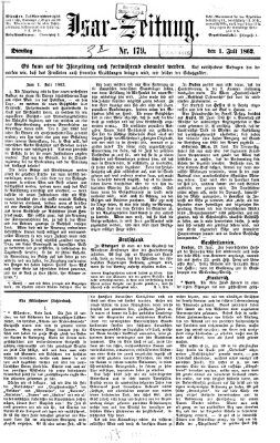 Isar-Zeitung (Bayerische Landbötin) Dienstag 1. Juli 1862
