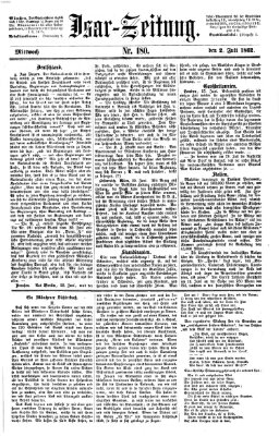 Isar-Zeitung (Bayerische Landbötin) Mittwoch 2. Juli 1862
