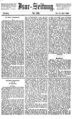 Isar-Zeitung (Bayerische Landbötin) Dienstag 15. Juli 1862