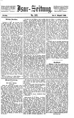 Isar-Zeitung (Bayerische Landbötin) Freitag 8. August 1862