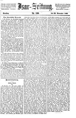 Isar-Zeitung (Bayerische Landbötin) Samstag 29. November 1862