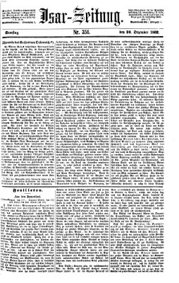 Isar-Zeitung (Bayerische Landbötin) Samstag 20. Dezember 1862