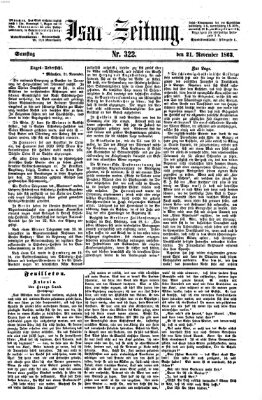 Isar-Zeitung (Bayerische Landbötin) Samstag 21. November 1863