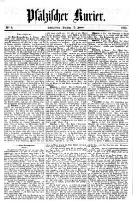 Pfälzischer Kurier Dienstag 10. Januar 1865