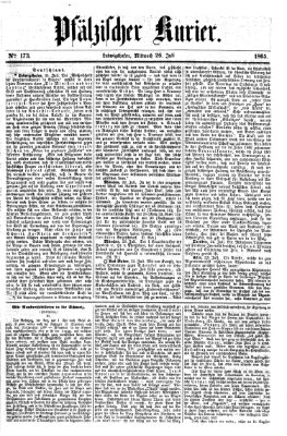Pfälzischer Kurier Mittwoch 26. Juli 1865