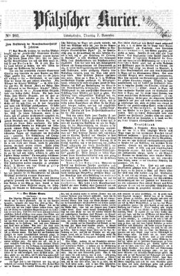 Pfälzischer Kurier Dienstag 7. November 1865