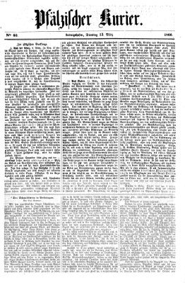 Pfälzischer Kurier Dienstag 13. März 1866