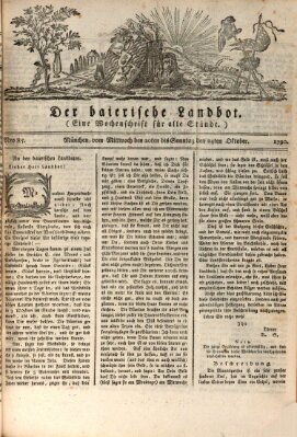 Der baierische Landbot Samstag 23. Oktober 1790