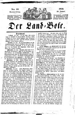 Westricher Zeitung Donnerstag 29. Januar 1852