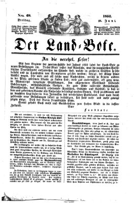 Westricher Zeitung Freitag 18. Juni 1852